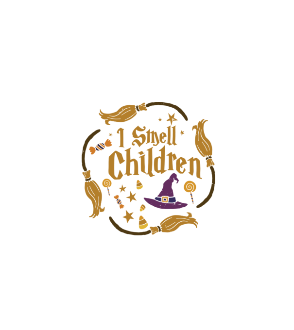 I smell children model negru pe tricou
