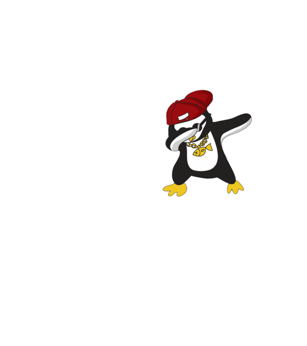 Pinguin DAB model galben neon pe tricou