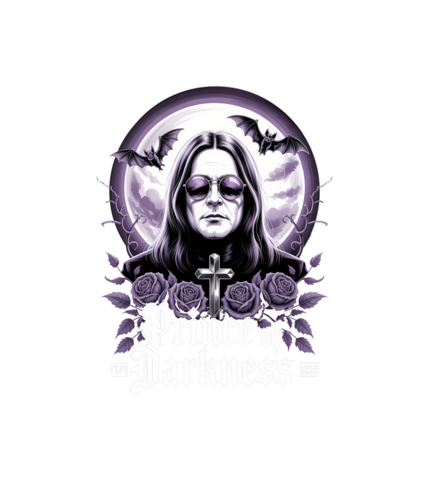 Prince of Darkness model negru pe tricou