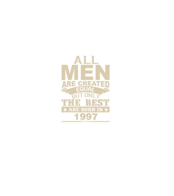 All men are created - 1997 model verde închis pe tricou