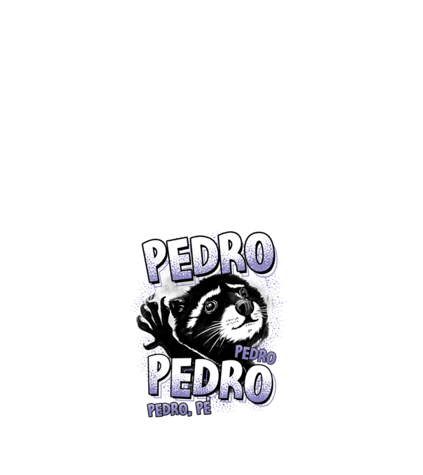 PEDRO PEDRO PEDRO model alb pe tricou