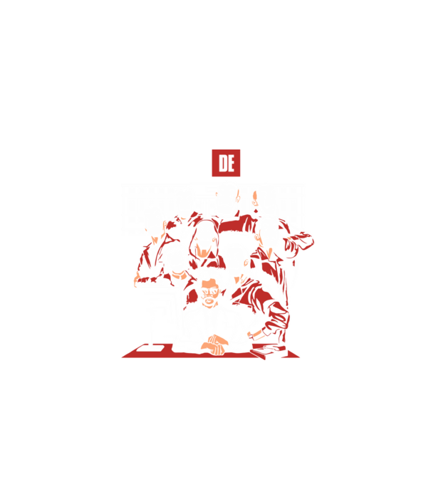 La casa de papel grupo model negru pe tricou