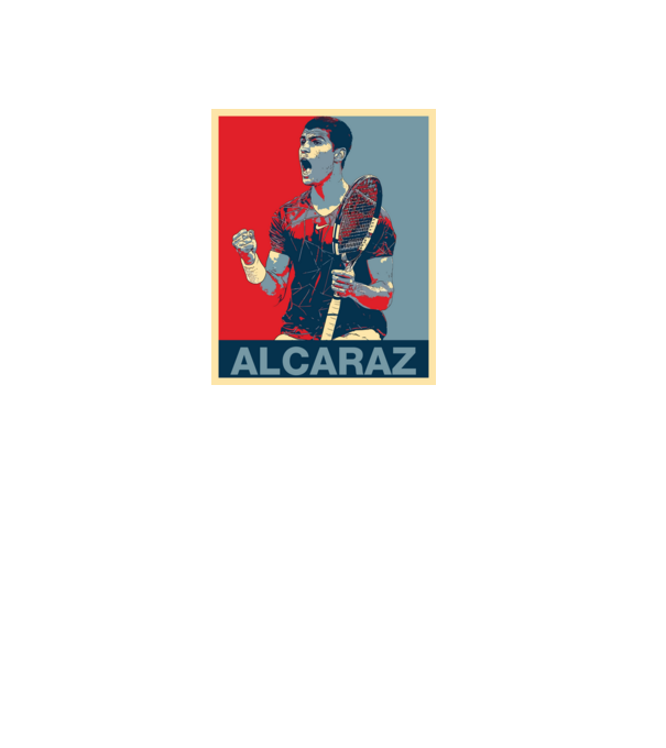 Carlos Alcaraz model negru pe tricou