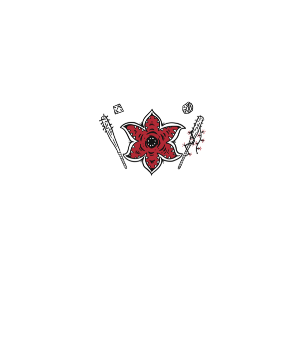 stranger things demogorgon head model negru pe tricou