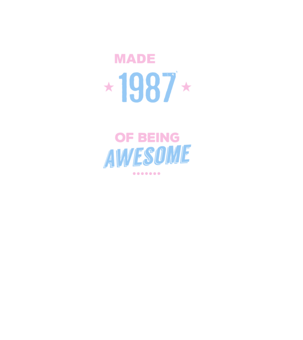 Made in - 1987 model verde pe tricou