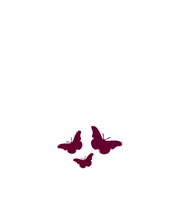 Butterflies model alb pe tricou