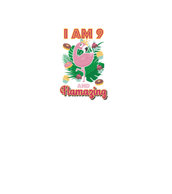 FLAMAZING Birthday 9 Years old model alb pe tricou