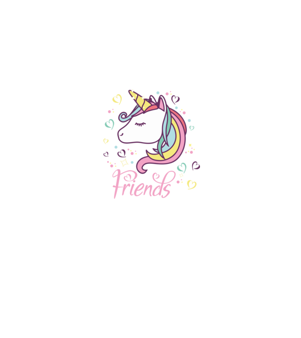 Unicorn Friend model albastru jeanși pe tricou