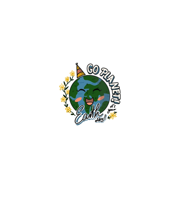 Go planet model alb/roșu pe tricou