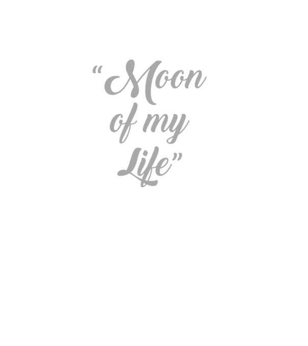 Moon of my life model negru pe tricou
