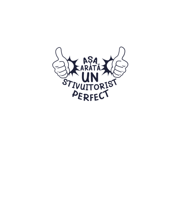 Așa arată un STIVUITORIST perfect model alb pe tricou