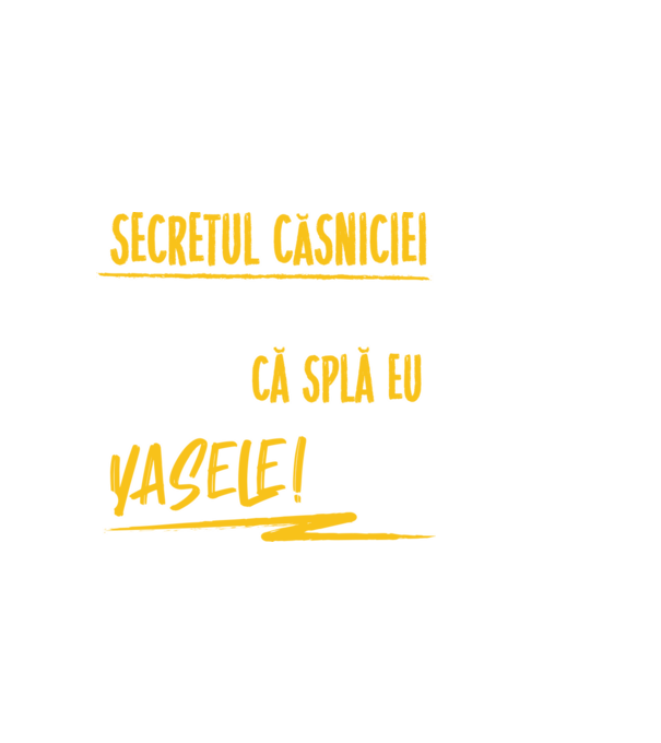 Secretul căsniciei sănătoase model negru pe tricou