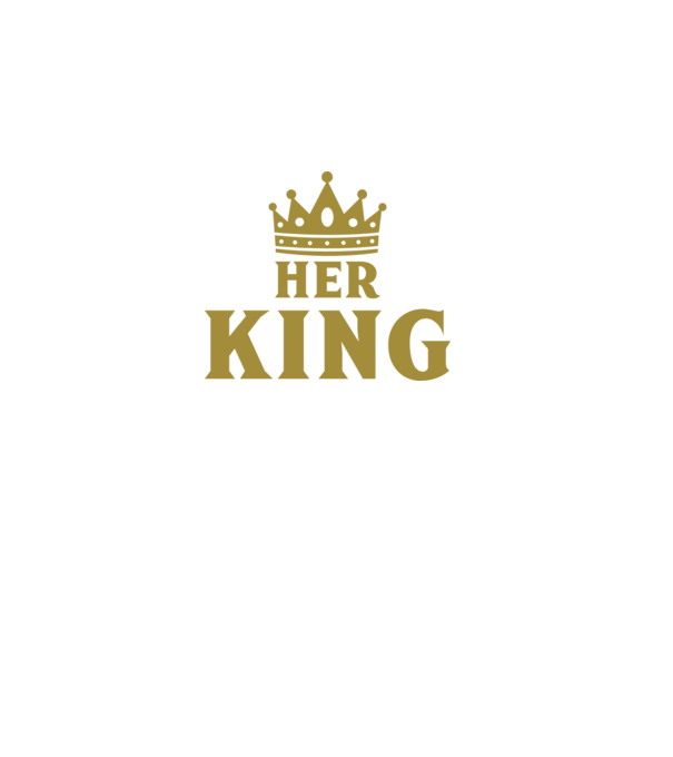 Her King model negru pe tricou