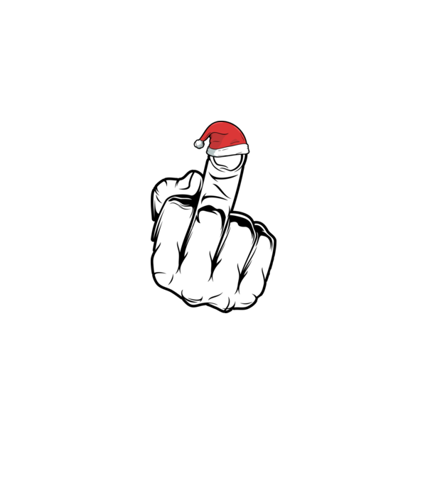 f u christmas model alb pe tricou