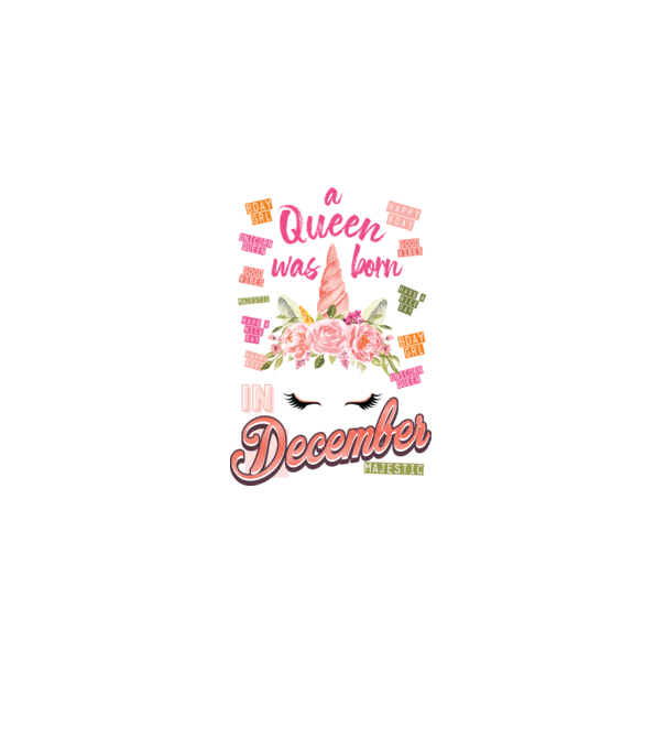 A queen was born in DECEMBER model alb pe tricou