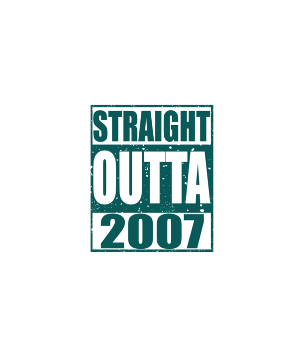 Straight Outta - 2007 model gri pe tricou