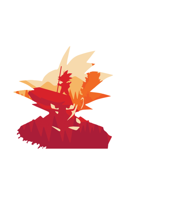 goku head model alb pe tricou