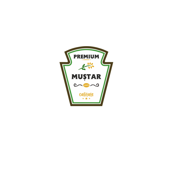 muștar premium - calitate model roșu pe tricou