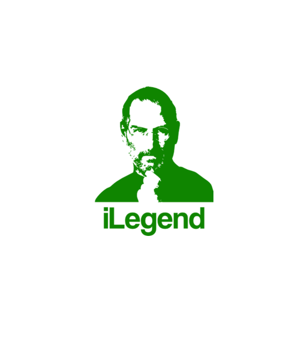 iLegend Steve Jobs model alb pe tricou