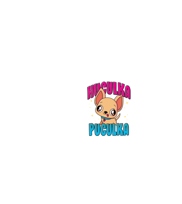 Huculka Puculka chivava model negru pe tricou