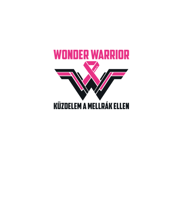 WONDER WARRIOR model alb pe tricou