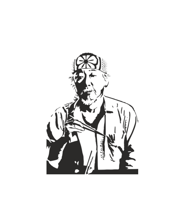 Miyagi cobra kai model alb pe tricou