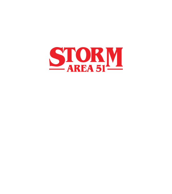 storm area 51 stranger model negru pe tricou
