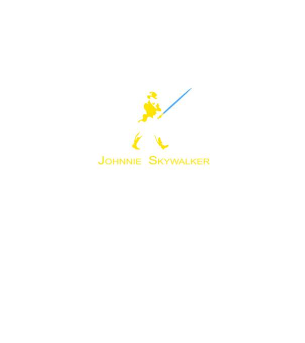Johnnie Skywalker model negru pe tricou