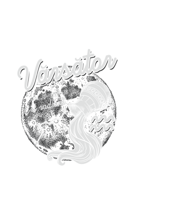 Zodiac bărbat VĂRSĂTOR retro model negru pe tricou