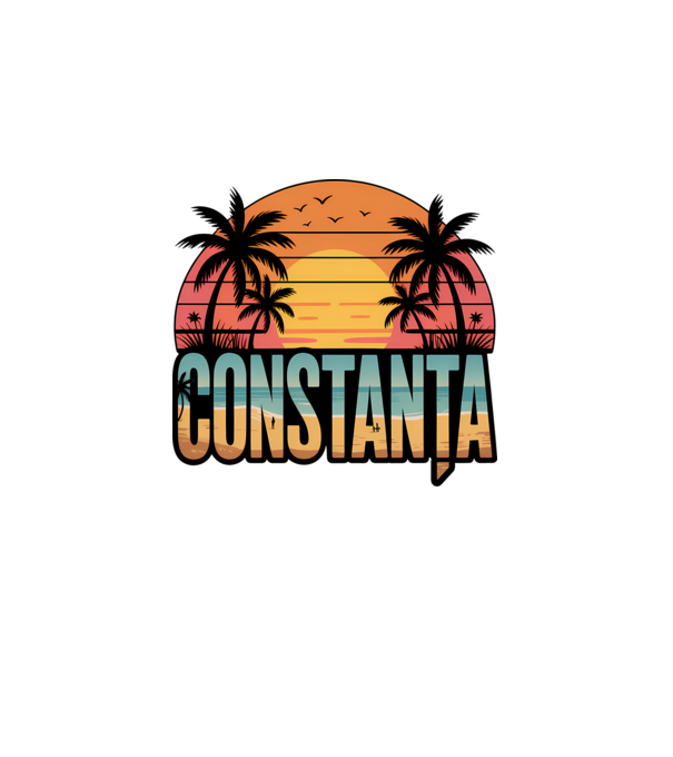 Constanța model negru pe tricou