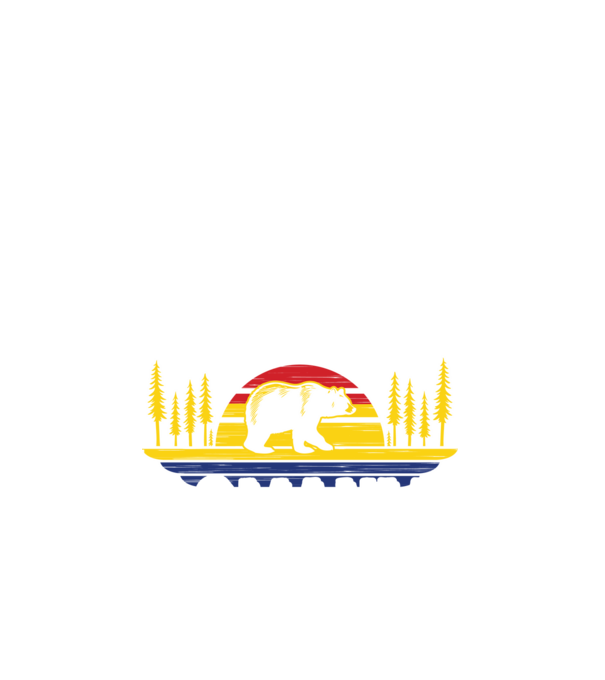 Land of Bears model negru pe tricou