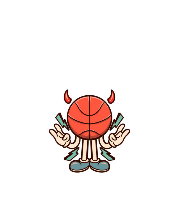 Evil basketball model negru pe tricou