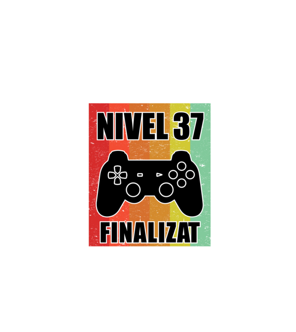 Nivel 37 finalizat model negru pe tricou