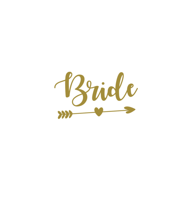 Bride model alb pe tricou
