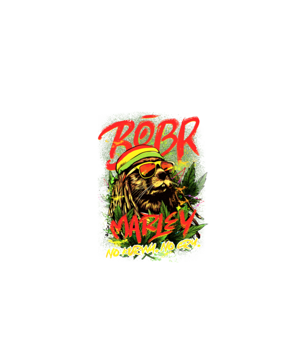 BÓBR MARLEY model negru pe tricou
