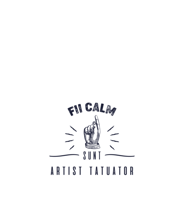 Fii calm, sunt artist tatuator model nisipiu pe tricou