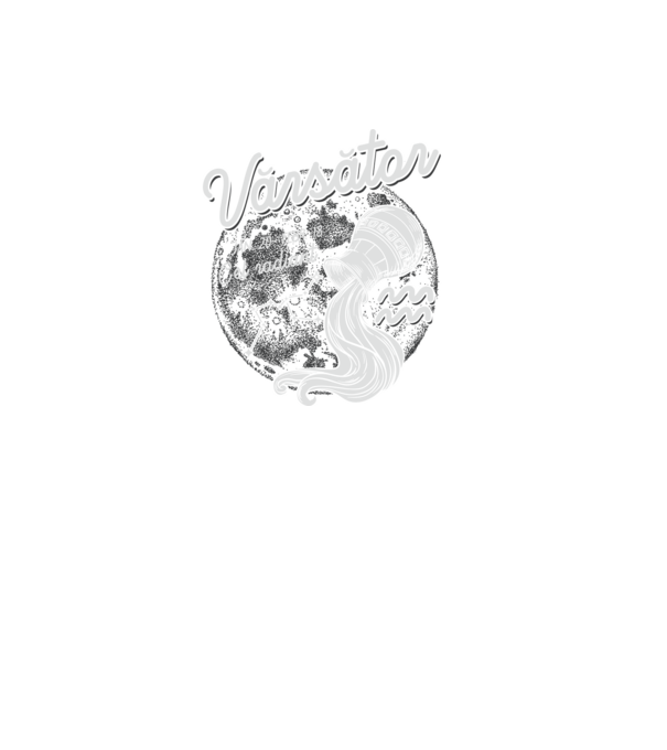 Zodiac bărbat VĂRSĂTOR retro model negru pe tricou