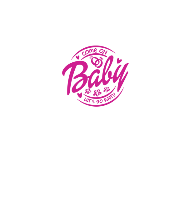 Bride Barbies Baby lets go party model alb pe tricou
