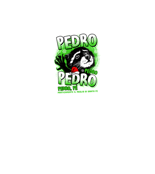 Pedro pedro christmas model negru pe tricou