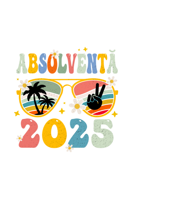 Absolventă 2025 model negru pe tricou