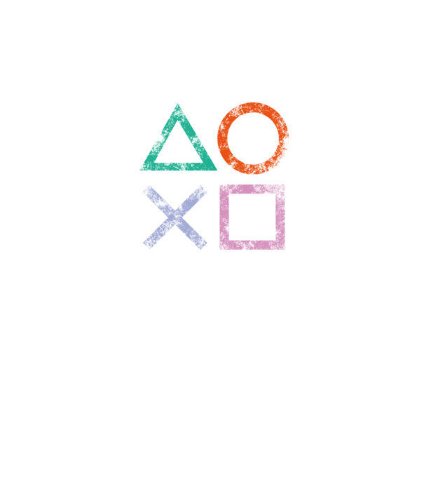 PlayStation icon model negru pe tricou
