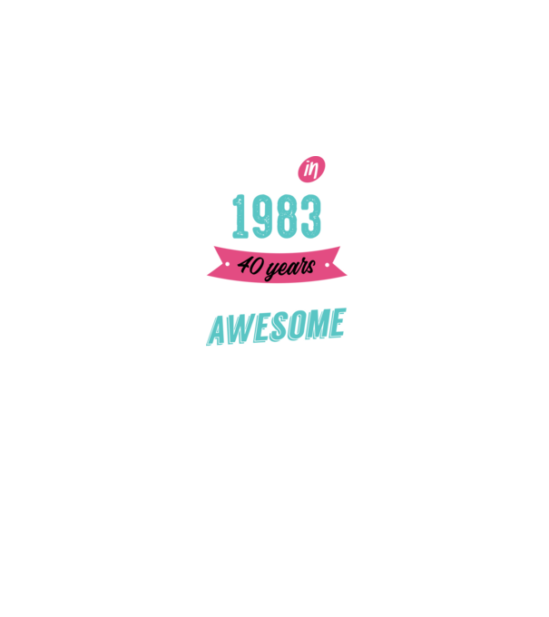 MADE IN 1983 model albastru jeanși pe tricou