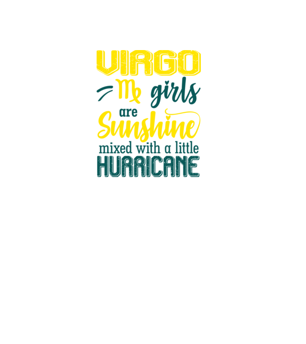 Sunshine with Hurricane VIRGO model negru pe tricou