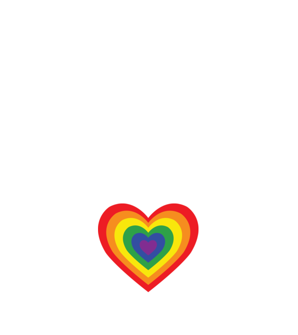 inimă lgbtq model negru pe tricou