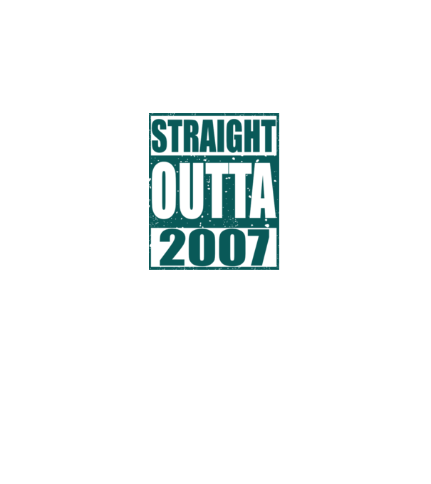Straight Outta - 2007 model gri pe tricou
