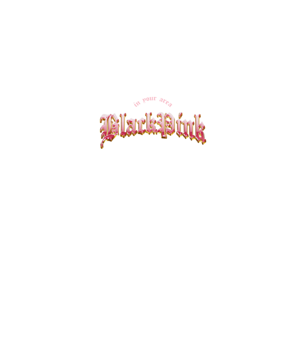 BLACPINK in your area model negru pe tricou
