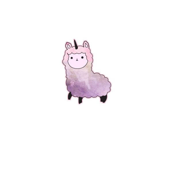 Llamacorn cutie model gri pe tricou