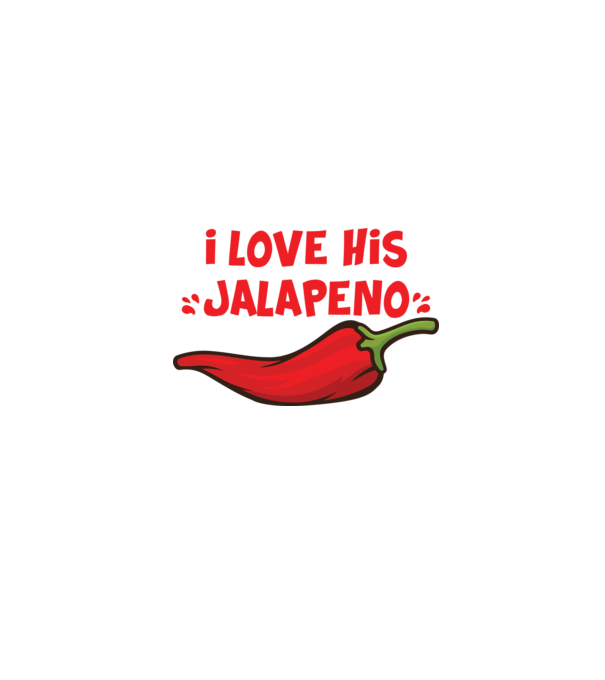 Couple JALAPENO model alb pe tricou