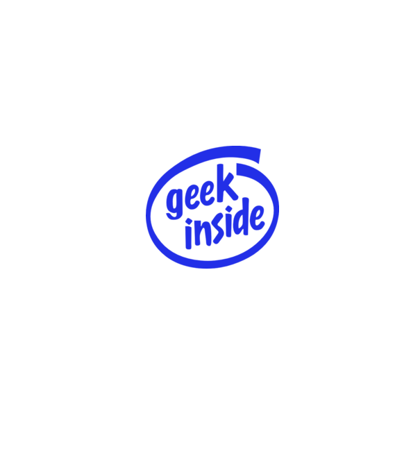 Geek inside model turcoaz pe tricou