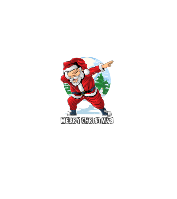 Santa merry christmas model alb pe tricou